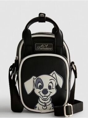Black/White Dog Crossbody Bag